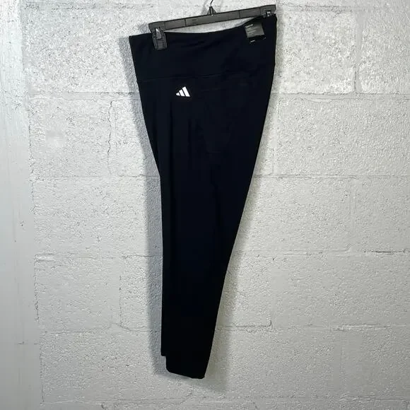 Adidas Women's Optime Plus Size 7/8 Tights Black, 3X - Picture 2 of 6